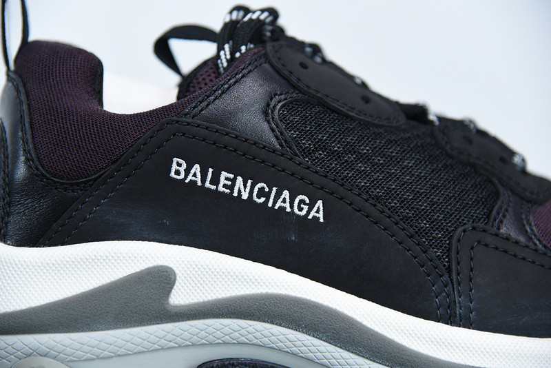 bc triple s trainer black burgundy white 536737 w09oh 1091