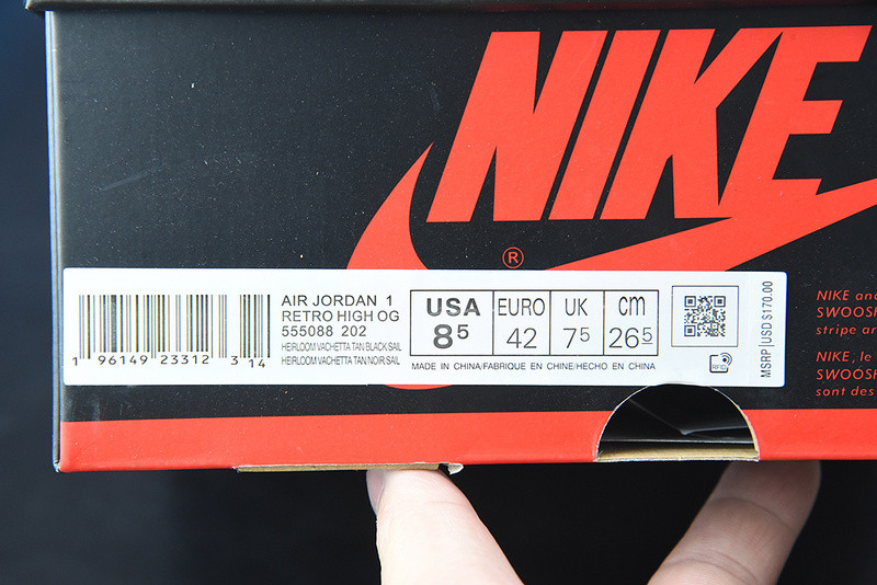 air jordan 1 high og “taxi” 555088-202