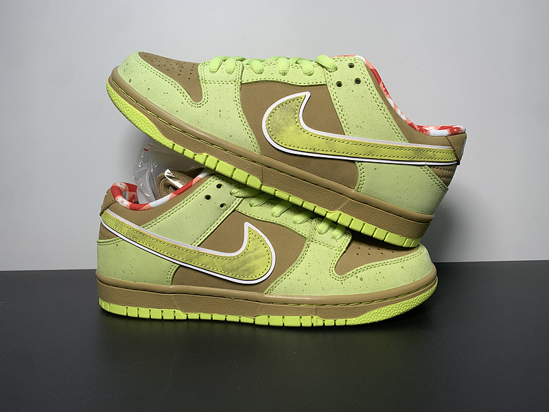 concepts × nike dunk sb fluorescent yellow lobster bv1310-566