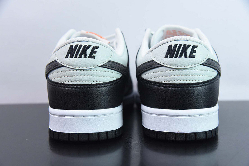nike dunk low black grey orange fn7808-001