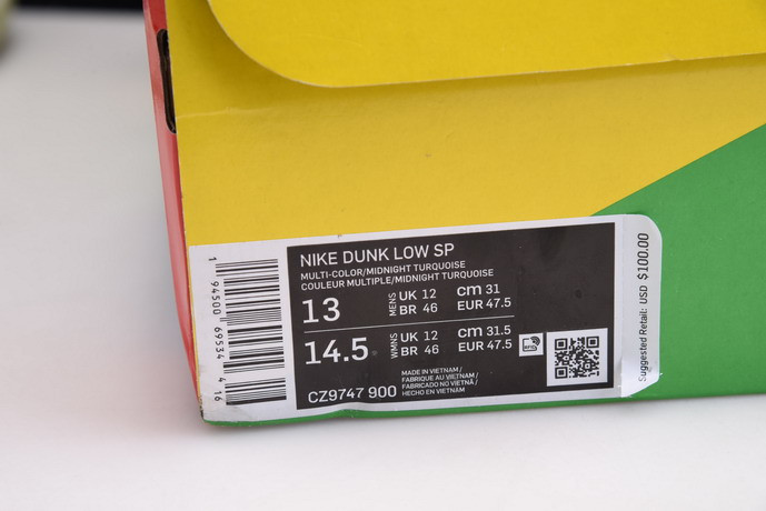 nike dunk low "lemon wash" cz9747-900